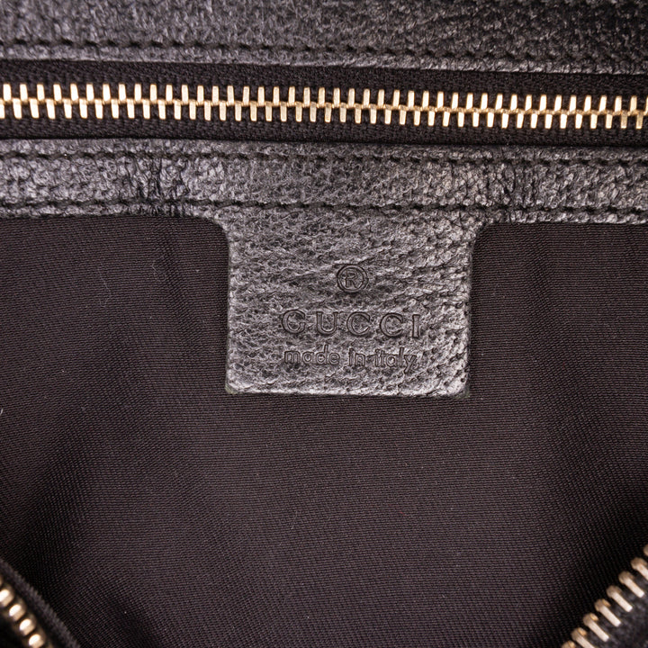 GG Canvas Charmy Boston Bag Black - Gaby Paris
