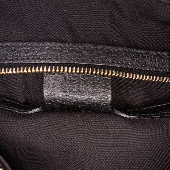 GG Canvas Charmy Boston Bag Black - Gaby Paris