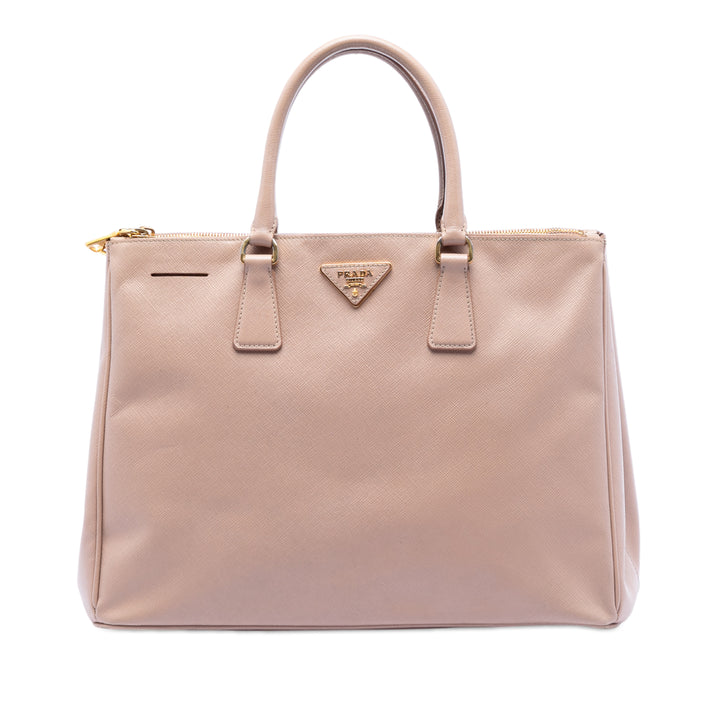 Prada Large Saffiano Lux Galleria Double Zip Sac