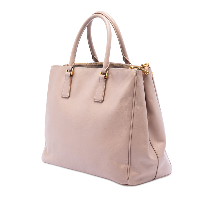 Prada Large Saffiano Lux Galleria Double Zip Sac