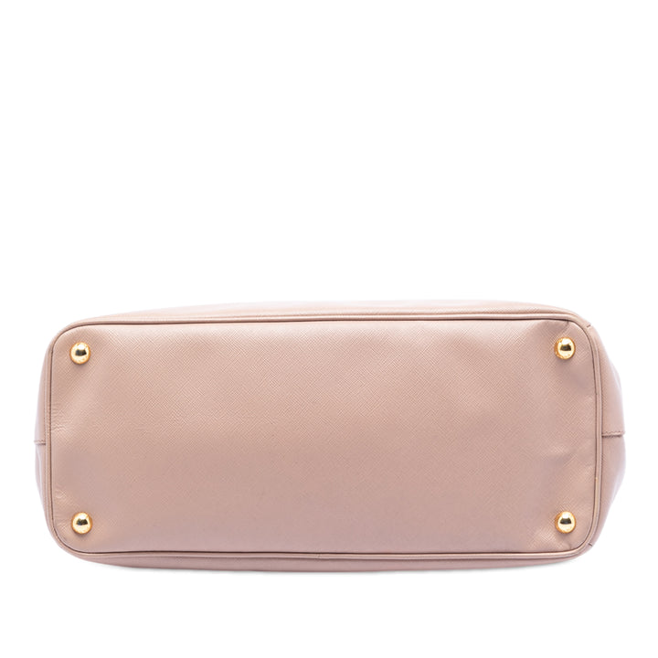 Prada Large Saffiano Lux Galleria Double Zip Sac