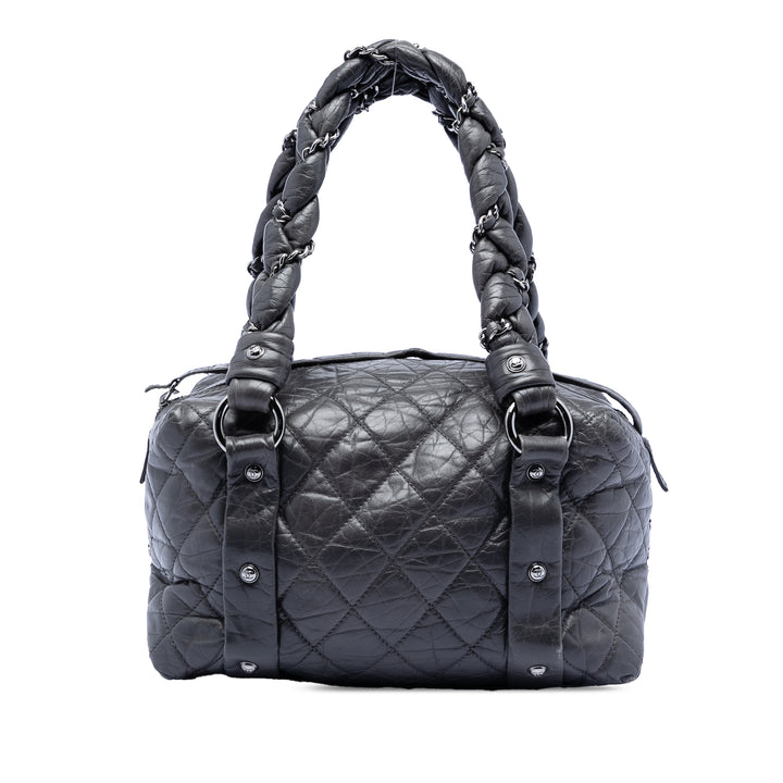 Chanel Small Distressed Cuir d’agneau Lady Braid Cabas