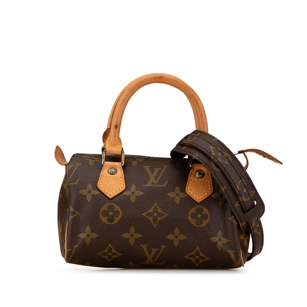 Monogram Nano Speedy Bandouliere Brown - Gaby Paris