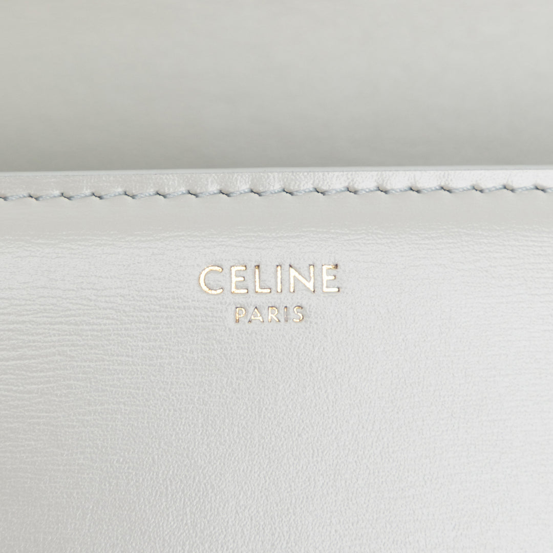 Celine Teen brillant Cuir de veau Triomphe Sac porté croisé
