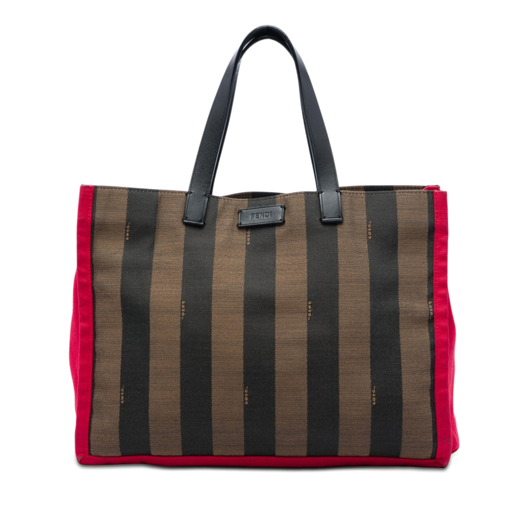 Fendi Pequin Toile Simply Shopping Cabas