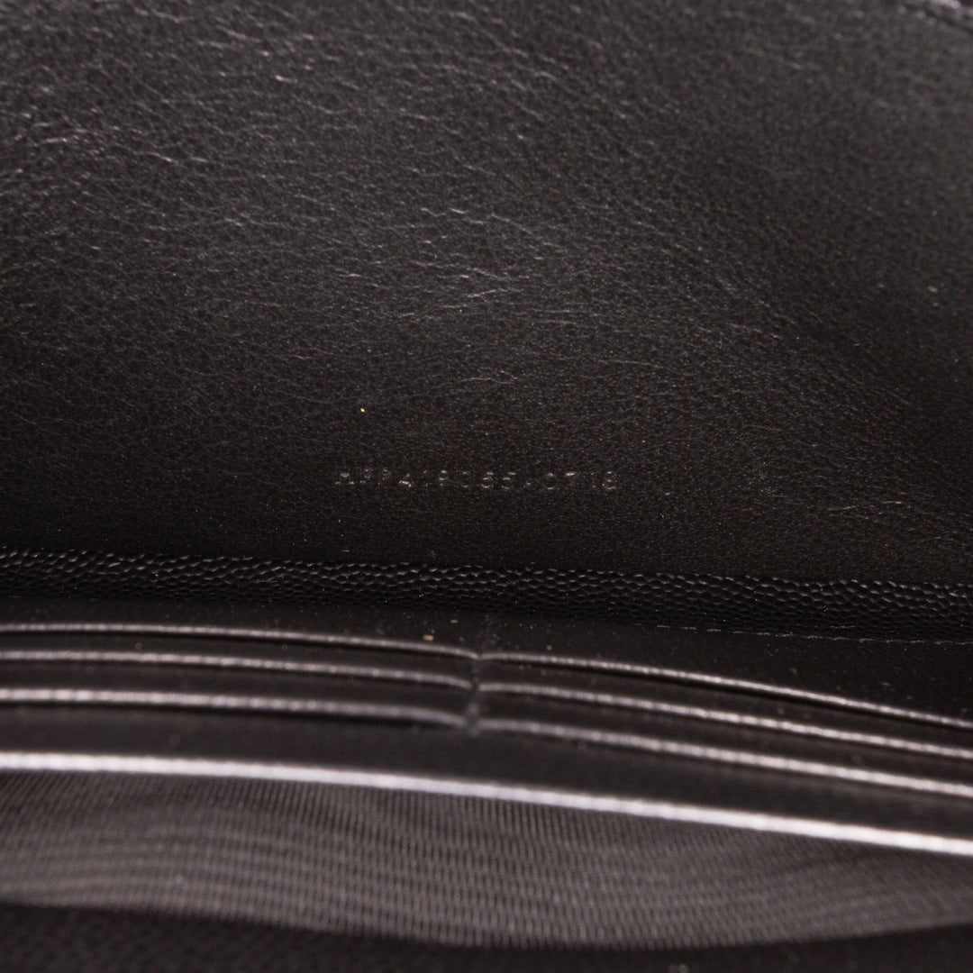 Grain De Poudre Double Zip Around Travel Organizer Wallet Black - Gaby Paris