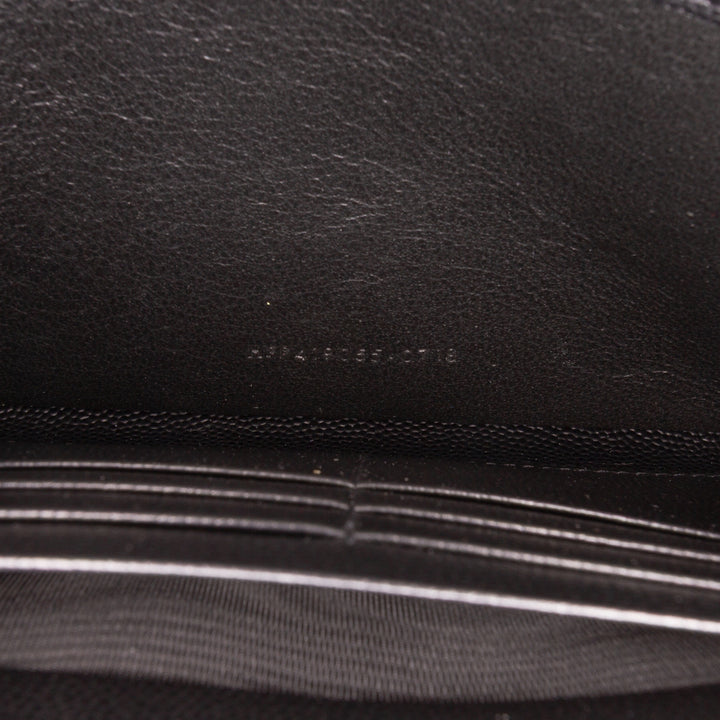 Grain De Poudre Double Zip Around Travel Organizer Wallet Black - Gaby Paris