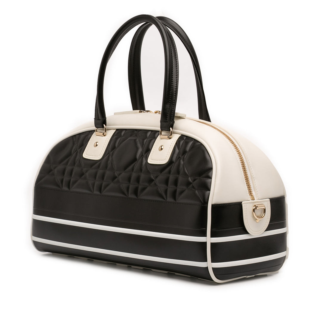 Dior Medium Cuir Cannage Dior Vibe Zip Bowling Sac