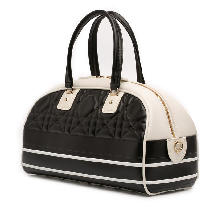 Dior Medium Cuir Cannage Dior Vibe Zip Bowling Sac