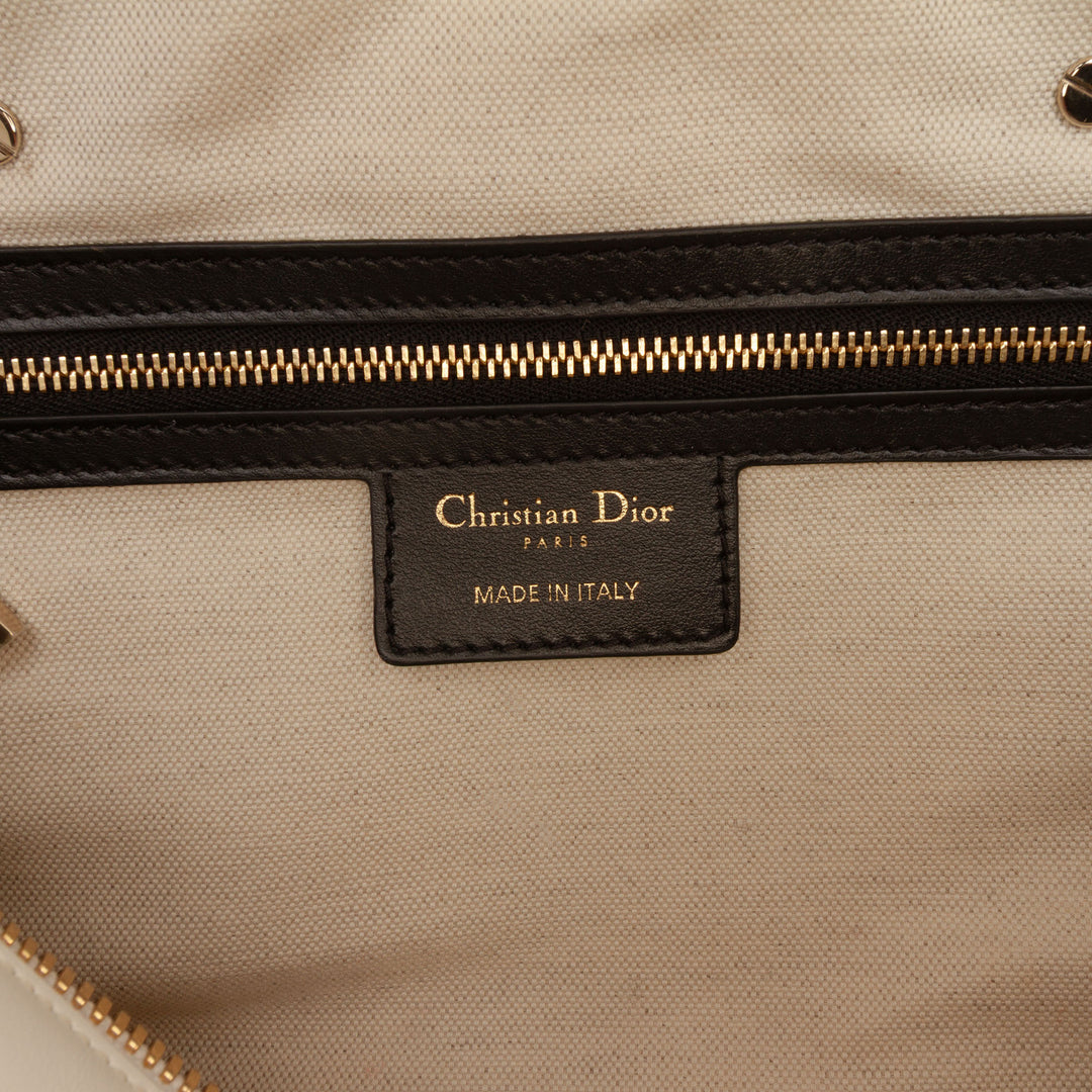 Dior Medium Cuir Cannage Dior Vibe Zip Bowling Sac