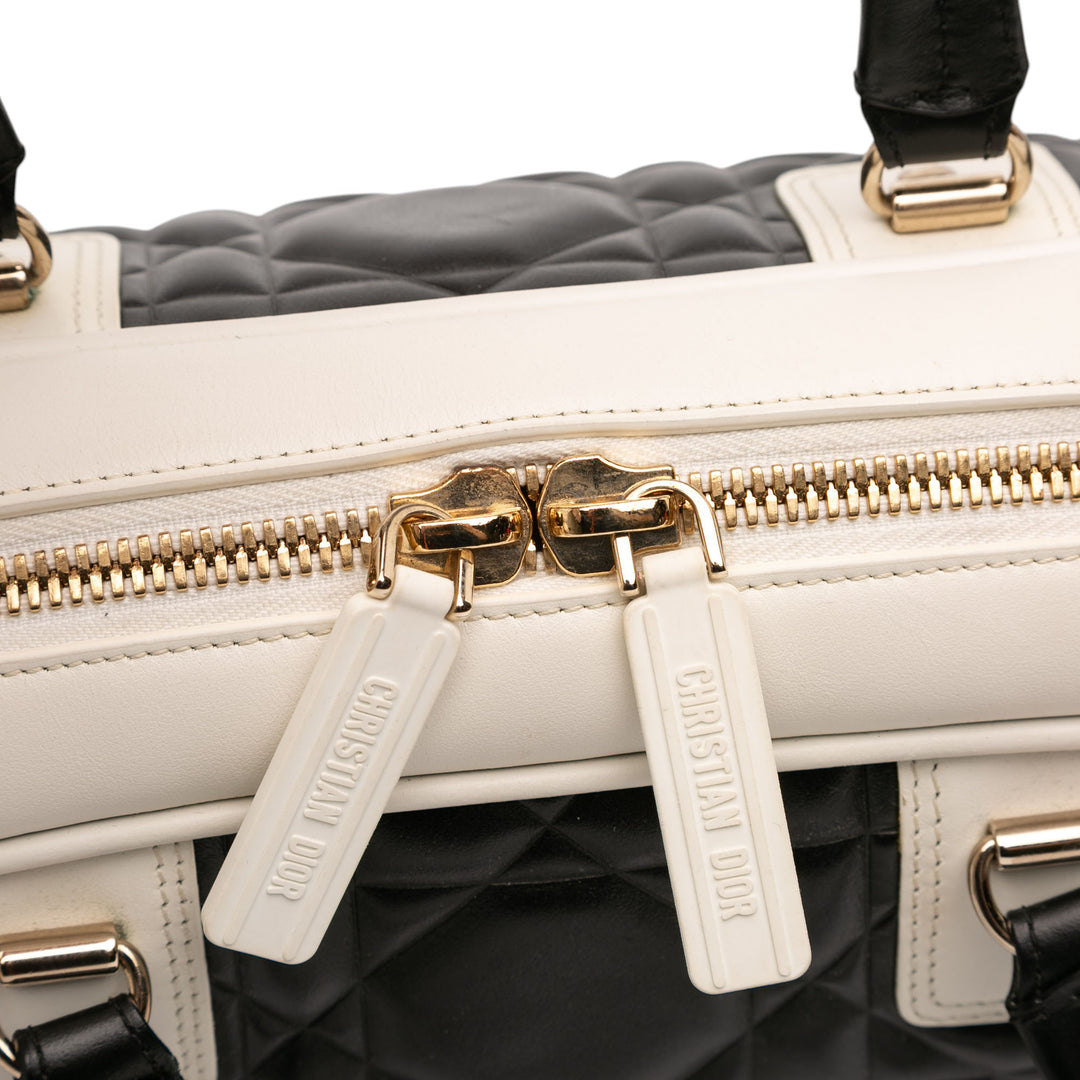Dior Medium Cuir Cannage Dior Vibe Zip Bowling Sac