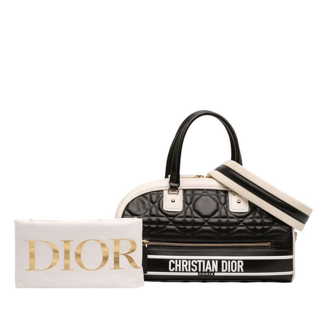 Dior Medium Cuir Cannage Dior Vibe Zip Bowling Sac