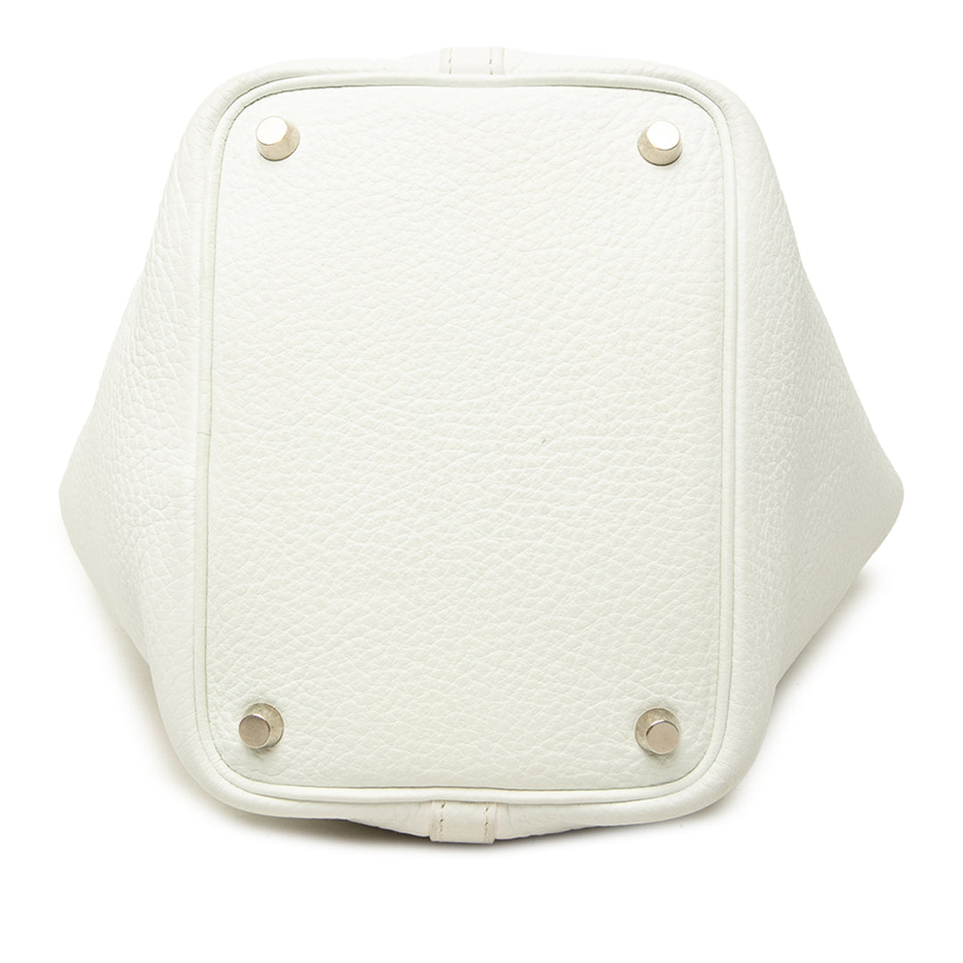 Hermès Sac à main Picotin 18 Clémence Blanc – vue 3 – GABY PARIS