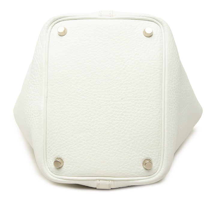 Hermès Sac à main Picotin 18 Clémence Blanc – vue 3 – GABY PARIS