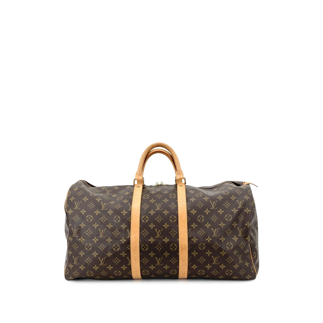 Louis Vuitton Keepall 55 Monogram Marron – vue principale – GABY PARIS