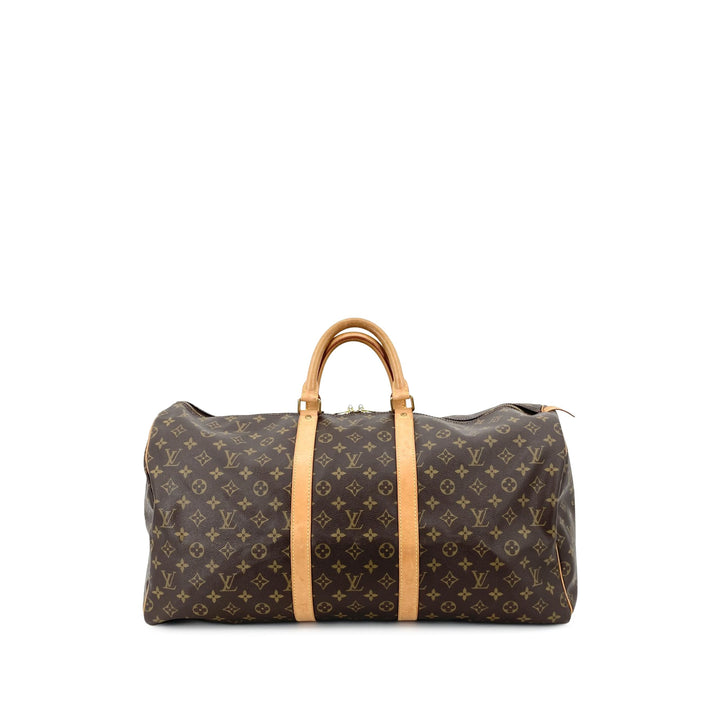 Louis Vuitton Keepall 55 Monogram Marron – vue principale – GABY PARIS