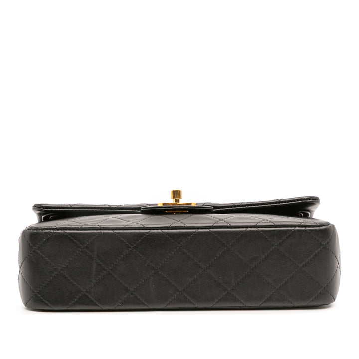 Chanel Small Classic Cuir d’agneau Double rabat Noir