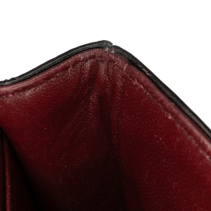 Chanel Small Classic Cuir d’agneau Double rabat Noir