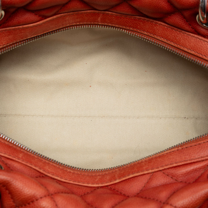 Chanel Large Matelassé Caviar Timeless Classic Bowler Sac