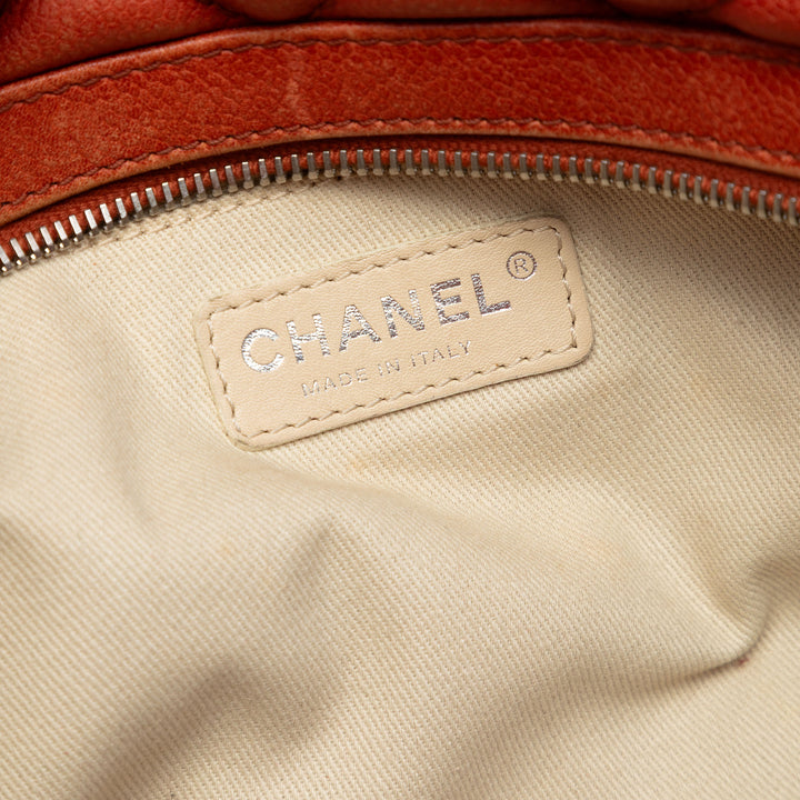 Chanel Large Matelassé Caviar Timeless Classic Bowler Sac