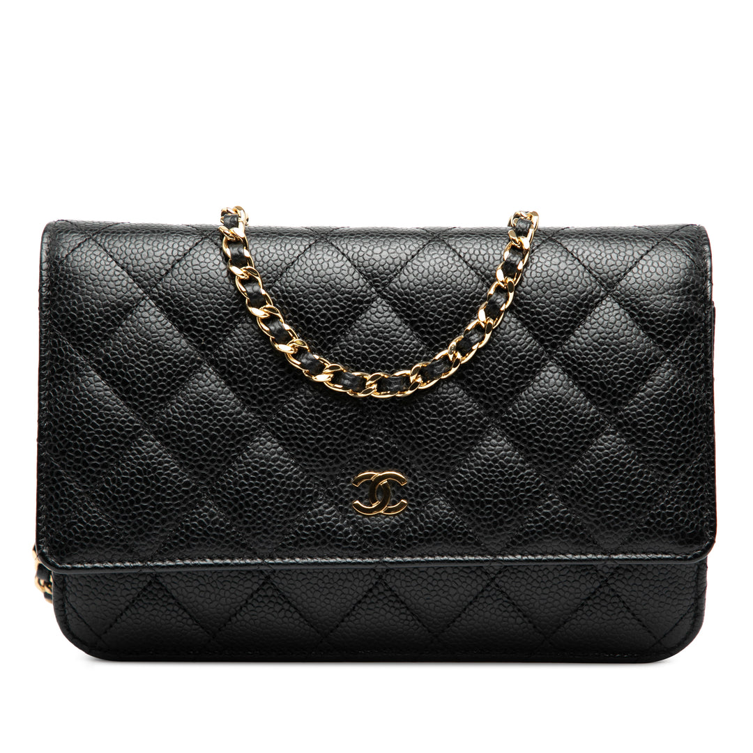 Chanel CC Matelassé Caviar Wallet on Chain – GABY PARIS Authentique