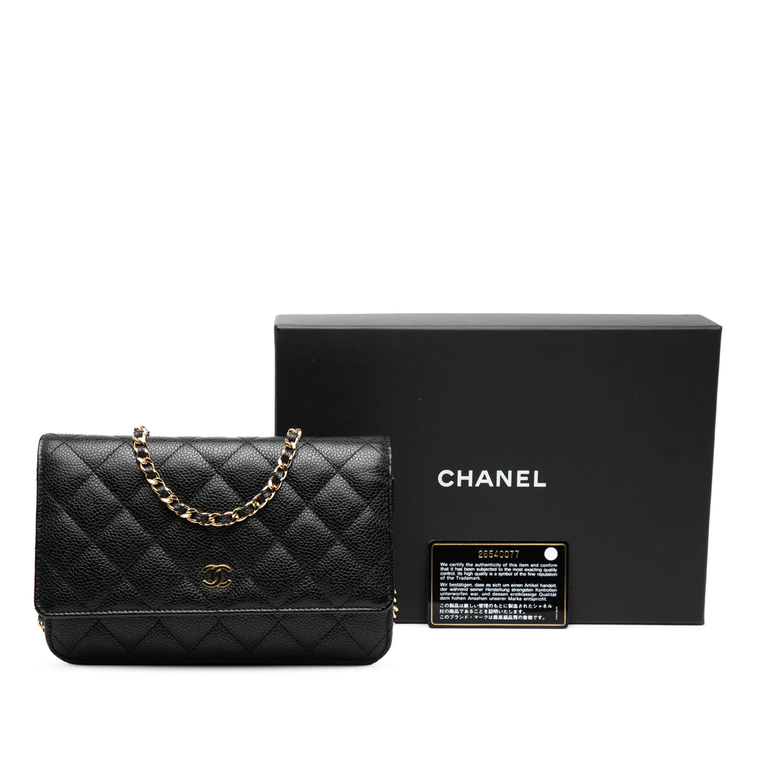 Chanel CC Matelassé Caviar Wallet on Chain – GABY PARIS Authentique
