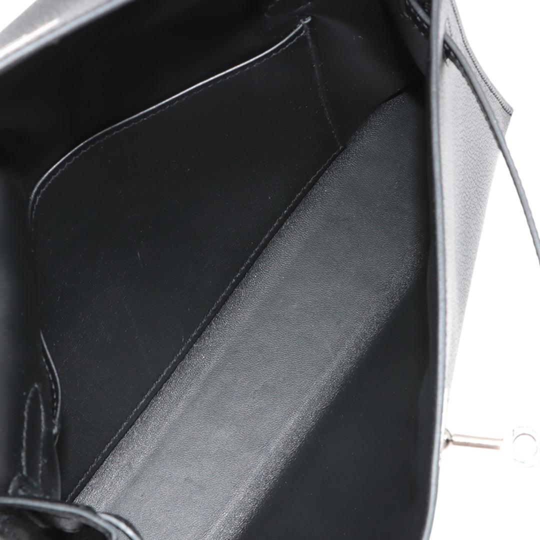 Hermès Chevre Chamkila Kelly Elan Noir – GABY PARIS Authentique
