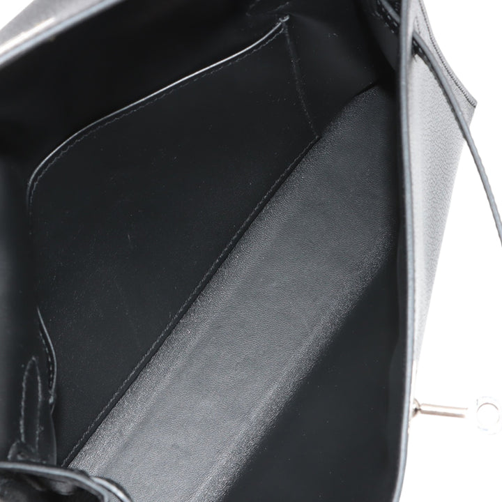 Hermès Chevre Chamkila Kelly Elan Noir – GABY PARIS Authentique