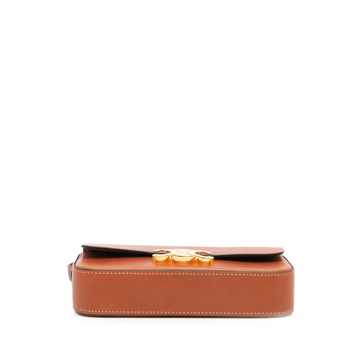 Leather Triomphe Claude Crossbody Brown - Gaby Paris