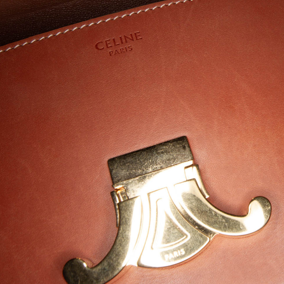 Leather Triomphe Claude Crossbody Brown - Gaby Paris