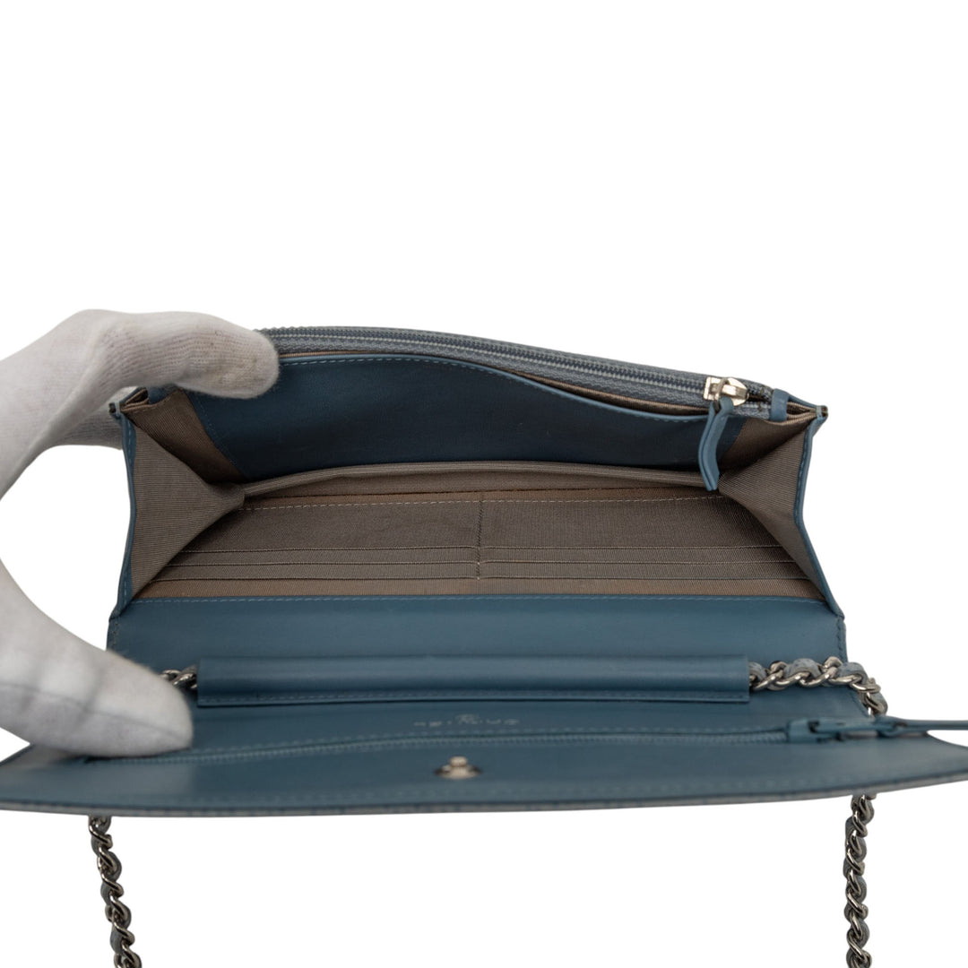 Chanel CC Caviar Wallet on Chain