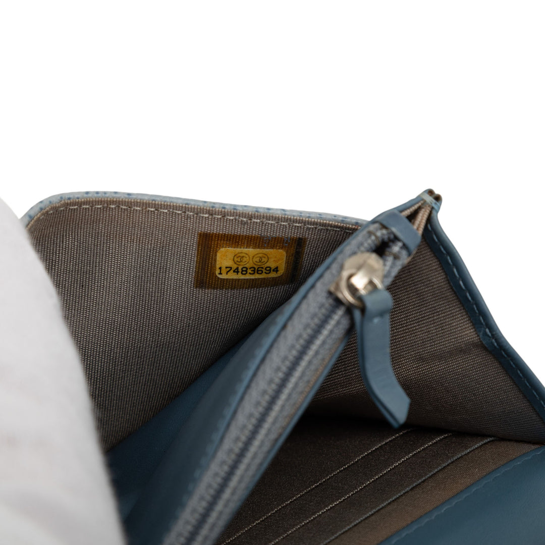 Chanel CC Caviar Wallet on Chain