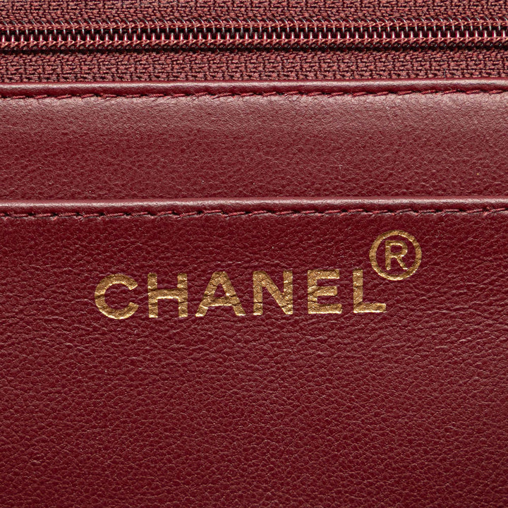Chanel Jumbo XL Classic Cuir d’agneau Simple rabat Noir