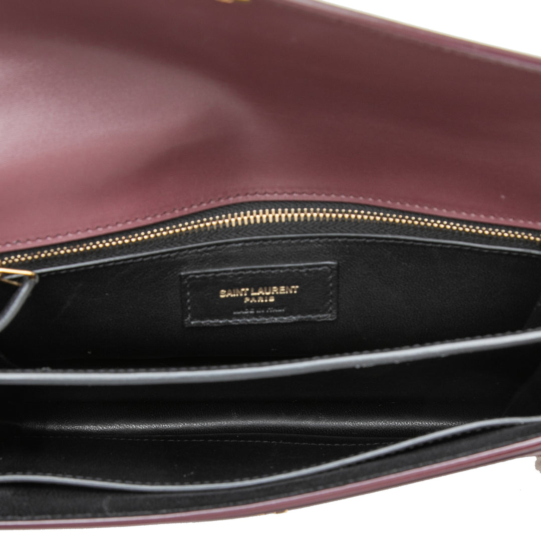 Cassandra Fermoir Sac Cuir de veau lisse Rouge