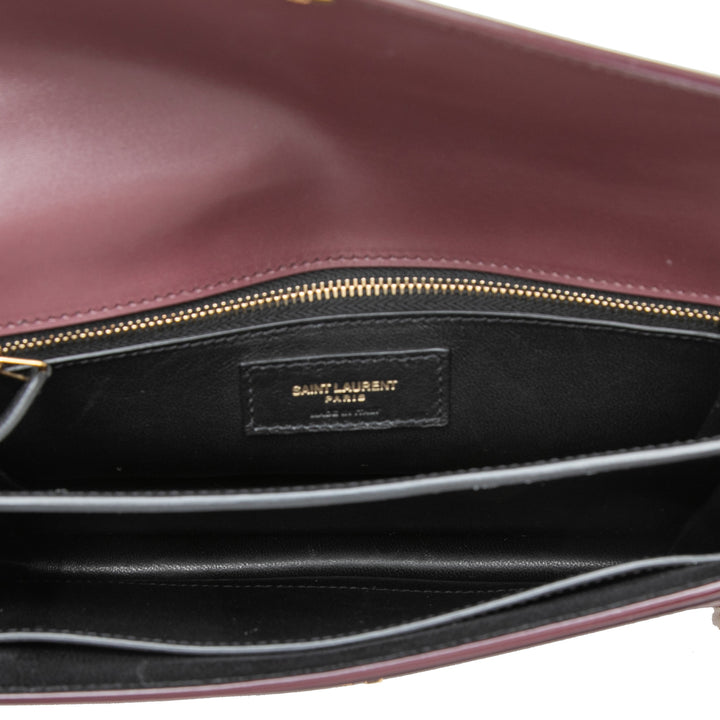 Cassandra Fermoir Sac Cuir de veau lisse Rouge