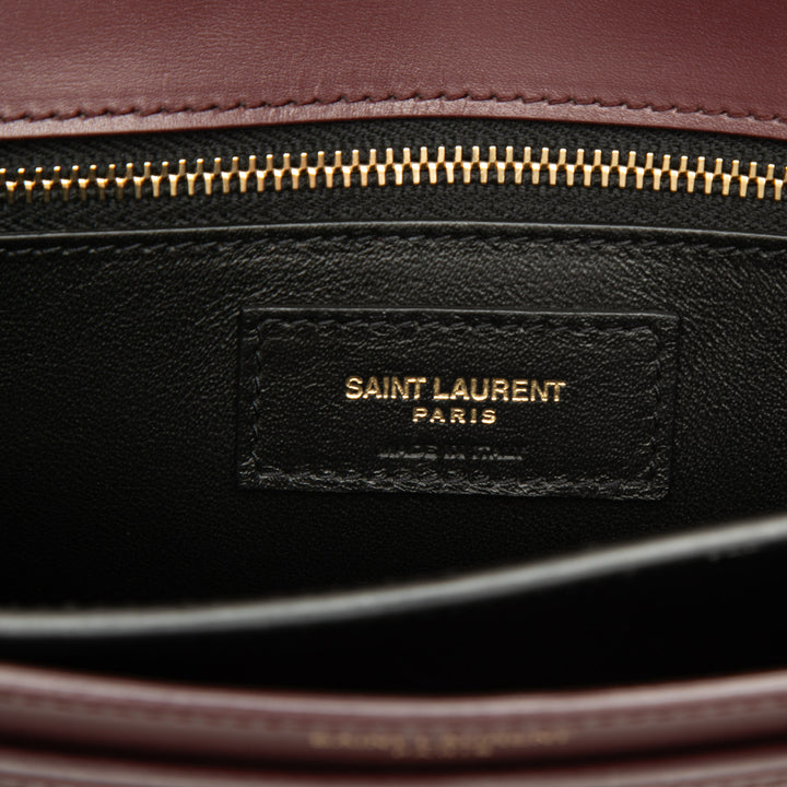 Cassandra Fermoir Sac Cuir de veau lisse Rouge