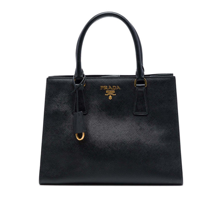 Lux Open Cabas Moyen Saffiano Noir