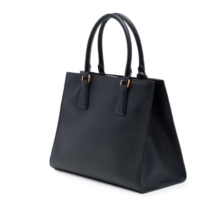 Lux Open Cabas Moyen Saffiano Noir