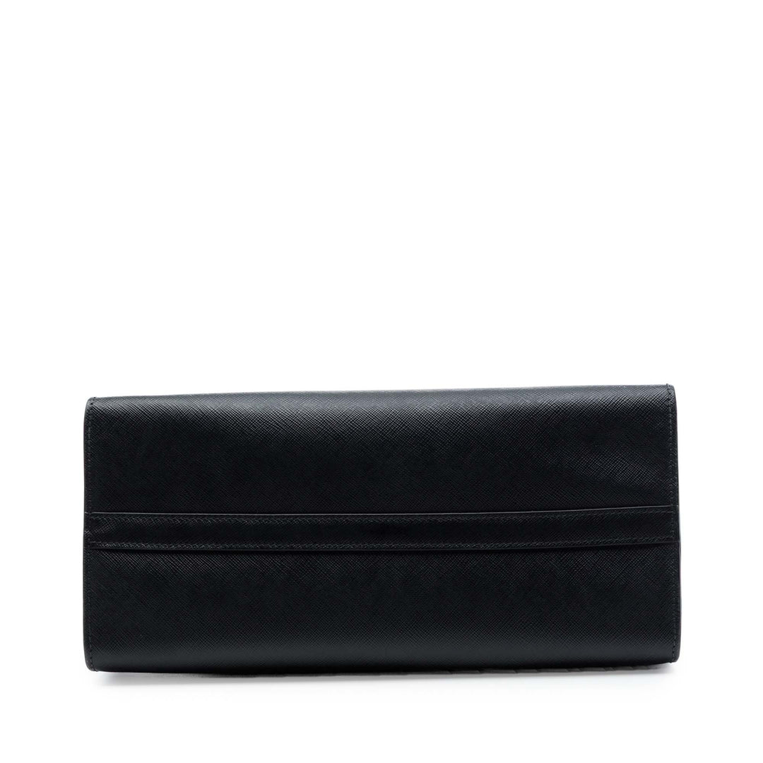 Lux Open Cabas Moyen Saffiano Noir