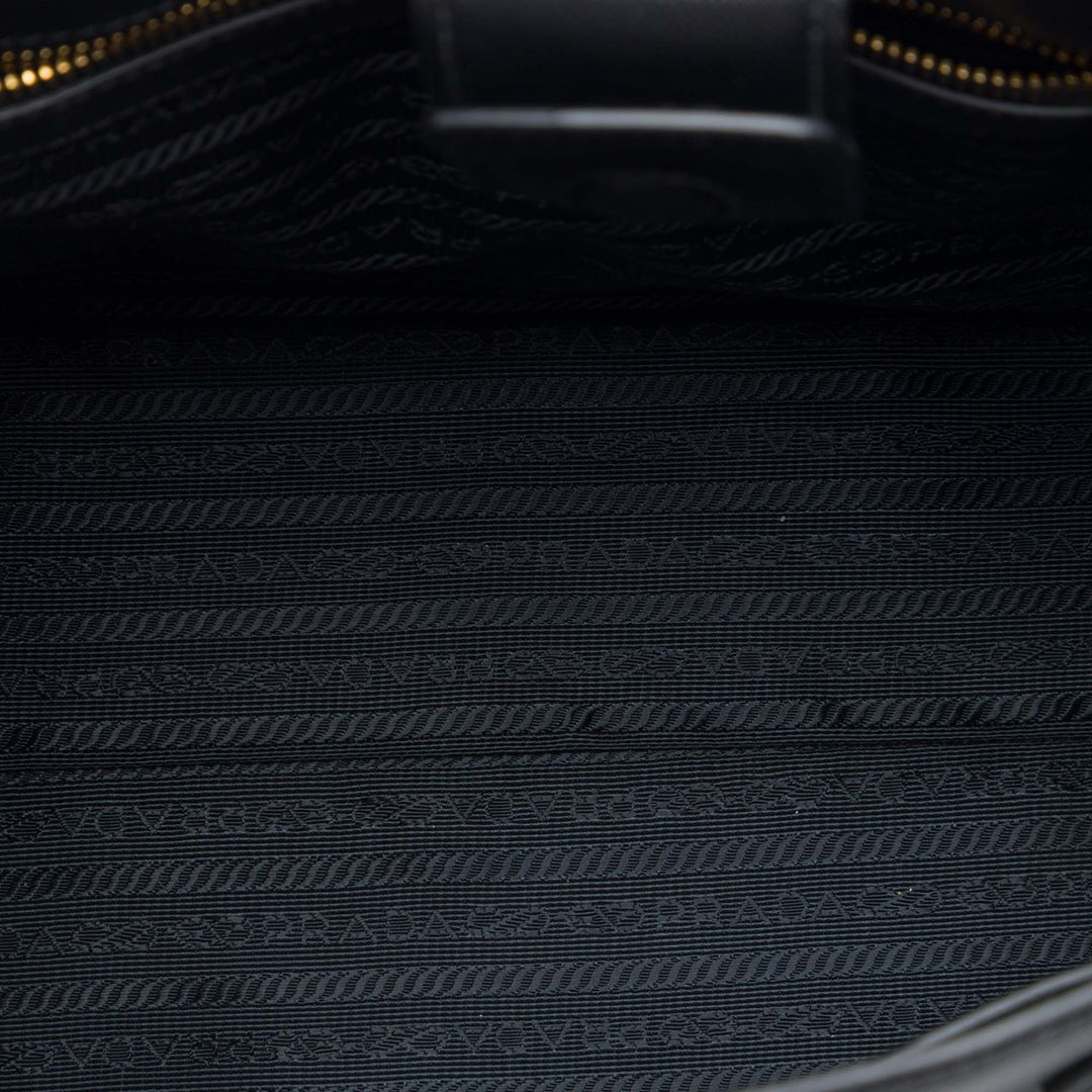 Lux Open Cabas Moyen Saffiano Noir