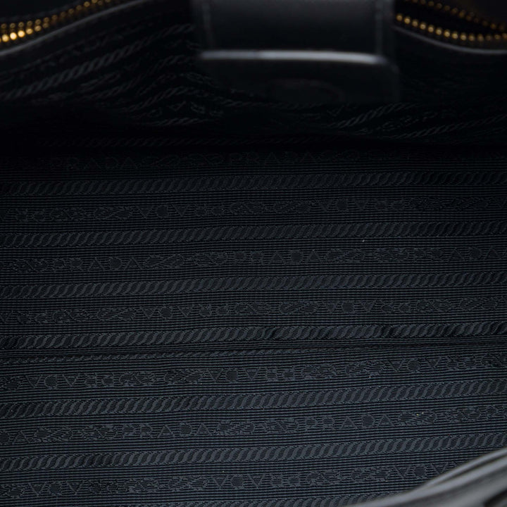 Lux Open Cabas Moyen Saffiano Noir