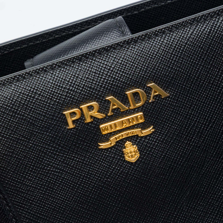 Lux Open Cabas Moyen Saffiano Noir
