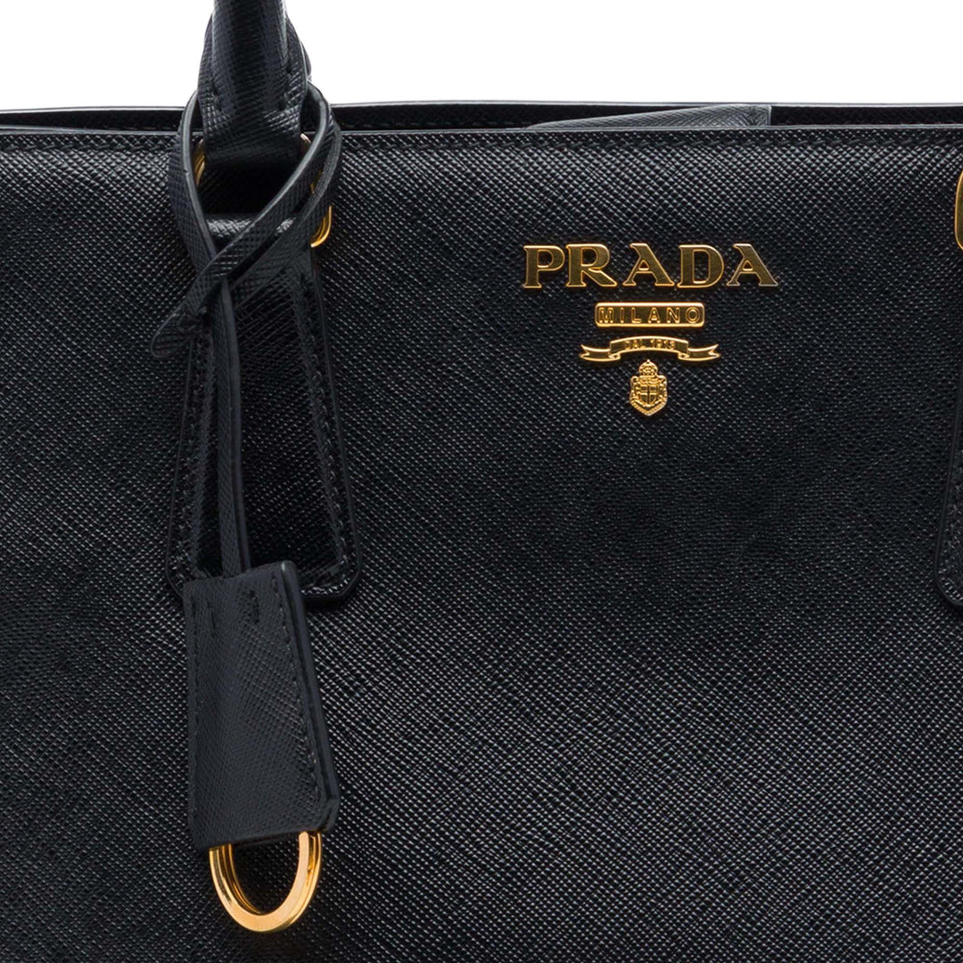 Lux Open Cabas Moyen Saffiano Noir