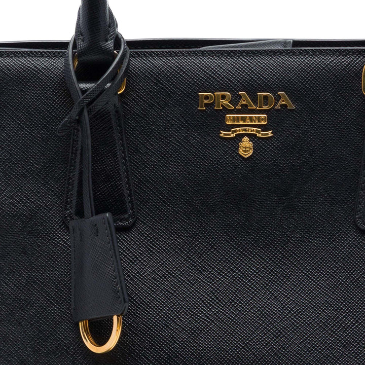 Lux Open Cabas Moyen Saffiano Noir