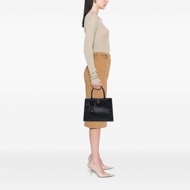 Lux Open Cabas Moyen Saffiano Noir
