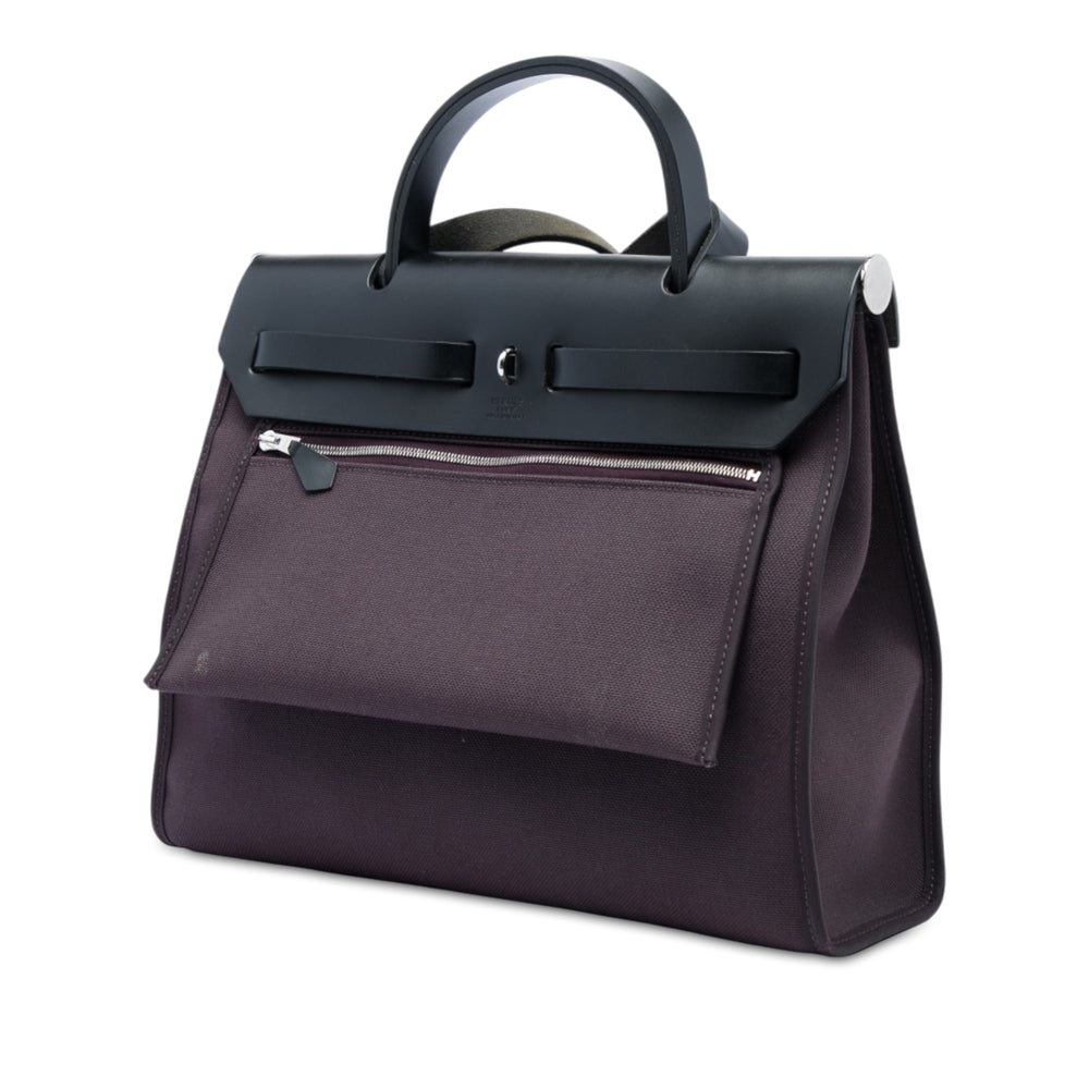 Hermès Herbag Zippé 31 Violet – vue 2 – GABY PARIS