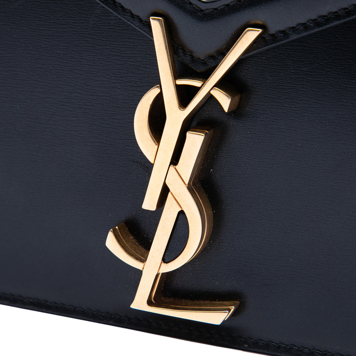 Saint Laurent Cassandra Fermoir Sac Cuir de veau lisse Noir – vue 5 – GABY PARIS