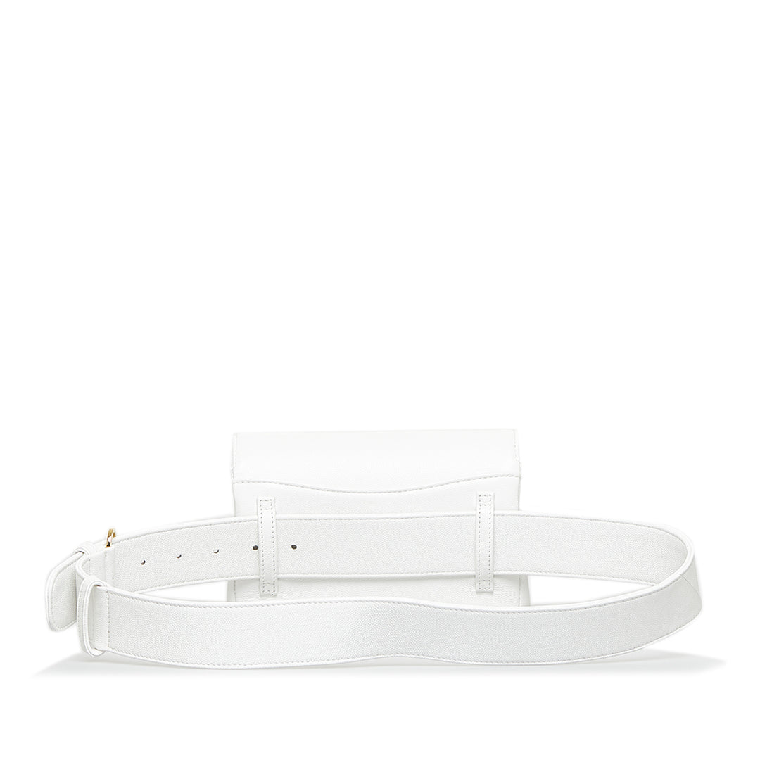 Captain Gold Belt Bag White - Gaby Paris