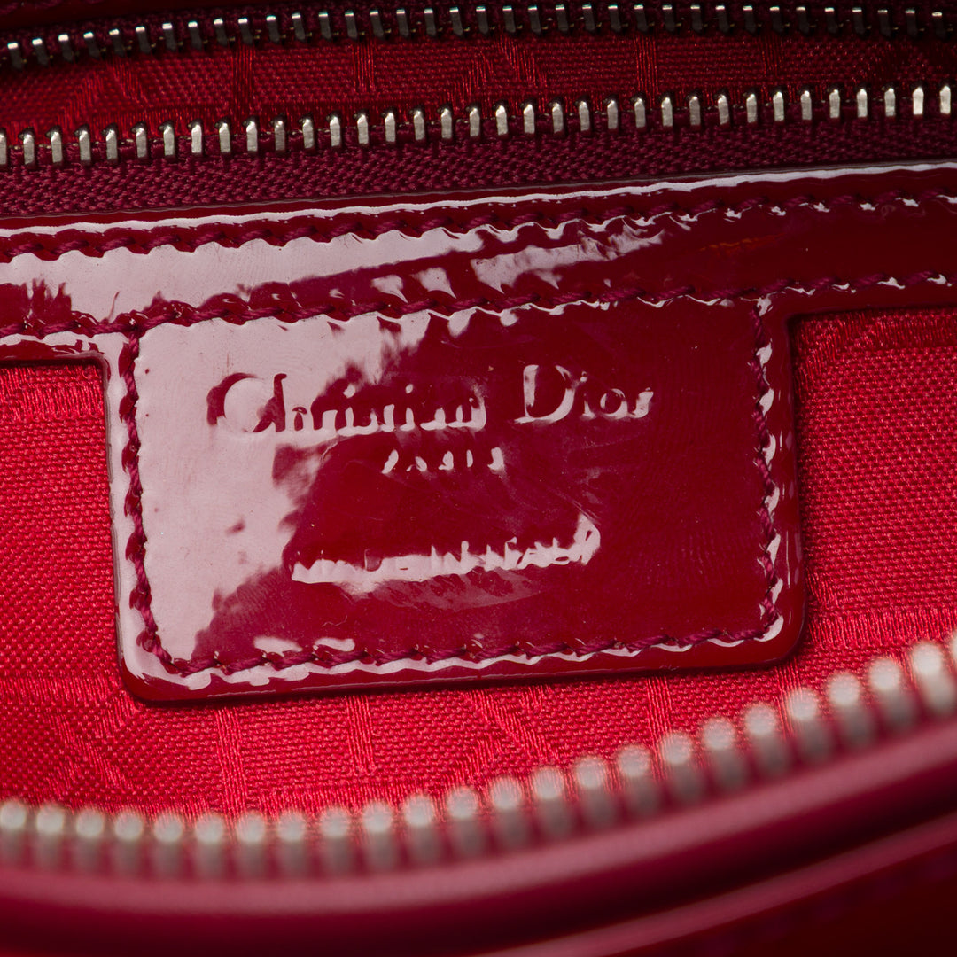 Dior Lady Dior Cannage Grand Rouge – vue 5 – GABY PARIS
