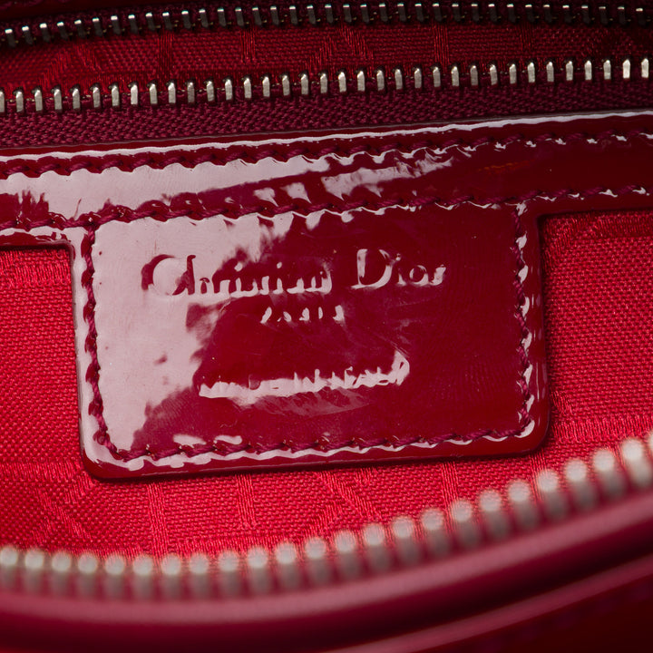 Dior Lady Dior Cannage Grand Rouge – vue 5 – GABY PARIS